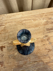 Ljusstake med rosett